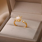 Luxurious Radiant Sun Women's Ring