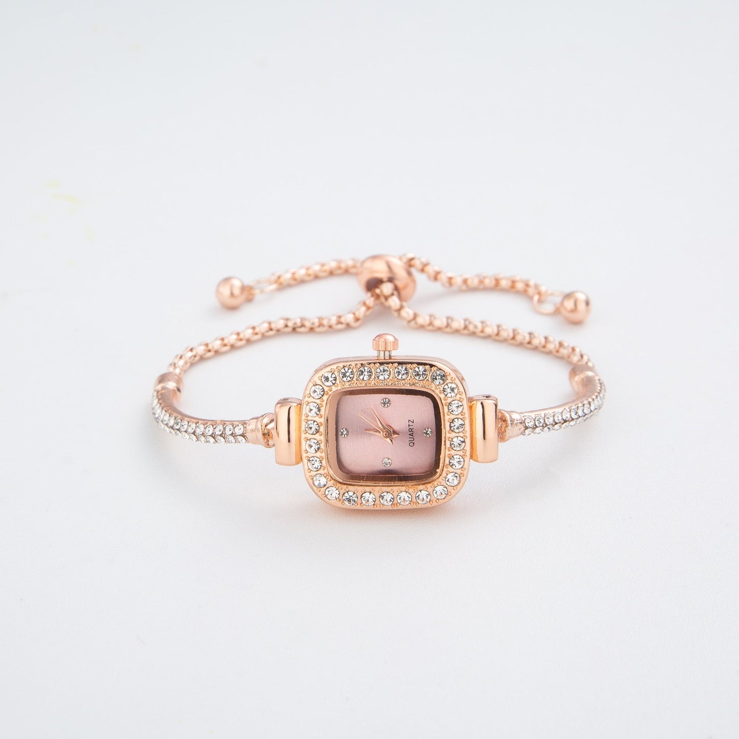Luxe Women's Crystal-Encrusted Watch