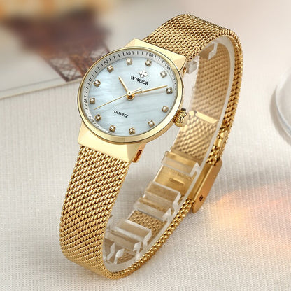 18K Gold Plated Casual Women's Watch