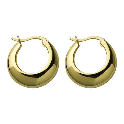 Women's Luxurious Gold Hoop Earrings