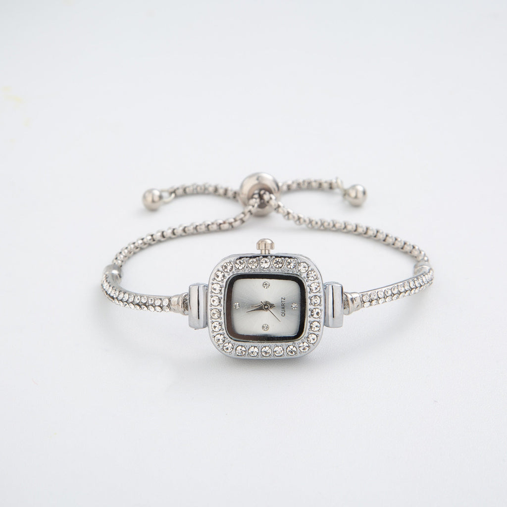 Luxe Women's Crystal-Encrusted Watch
