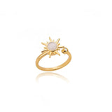 Luxurious Radiant Sun Women's Ring