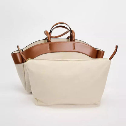 Women's Bag with Bamboo Handle