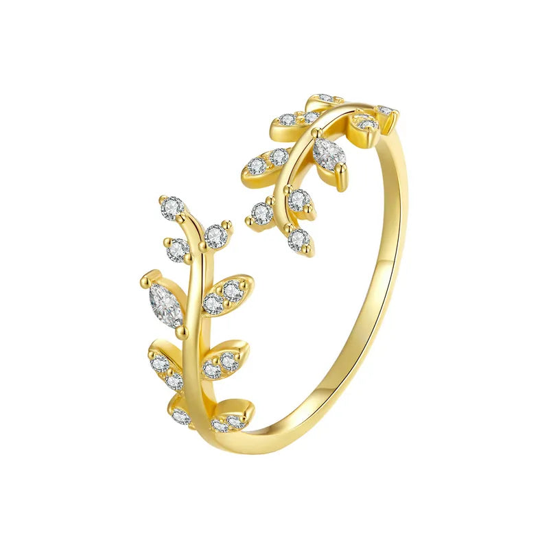 Luxurious Greek Women's Ring with Zirconia