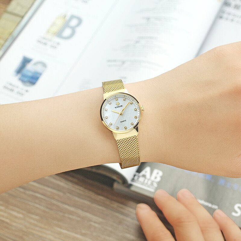 18K Gold Plated Casual Women's Watch