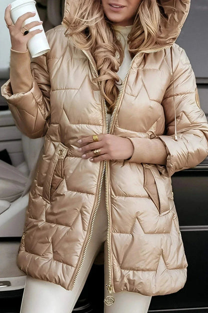Omnia Jolie Metallic Puffer Jacket