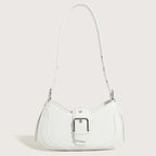 Women's Buckle Baguette Bag