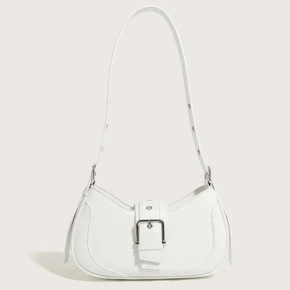 Women's Buckle Baguette Bag