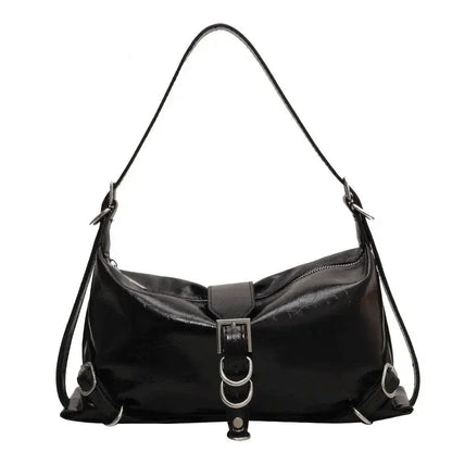 Vintage PU Leather Women's Baguette Bag
