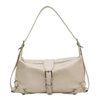 Vintage PU Leather Women's Baguette Bag