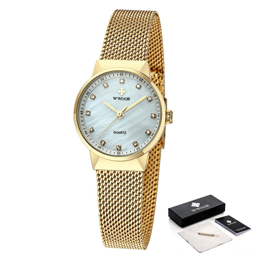 18K Gold Plated Casual Women's Watch
