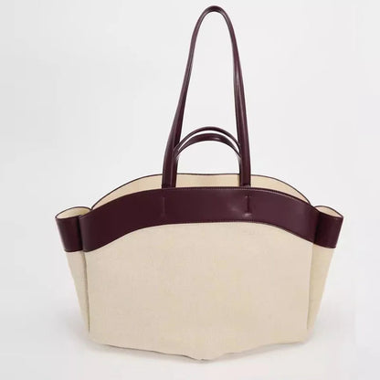Women's Bag with Bamboo Handle