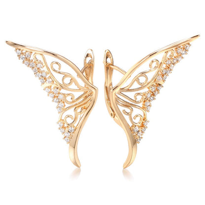 Elegant Butterfly Zirconia Earrings for Women