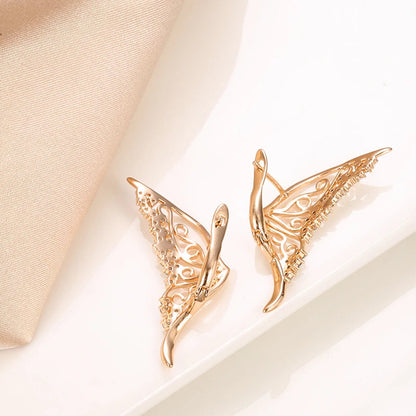 Elegant Butterfly Zirconia Earrings for Women
