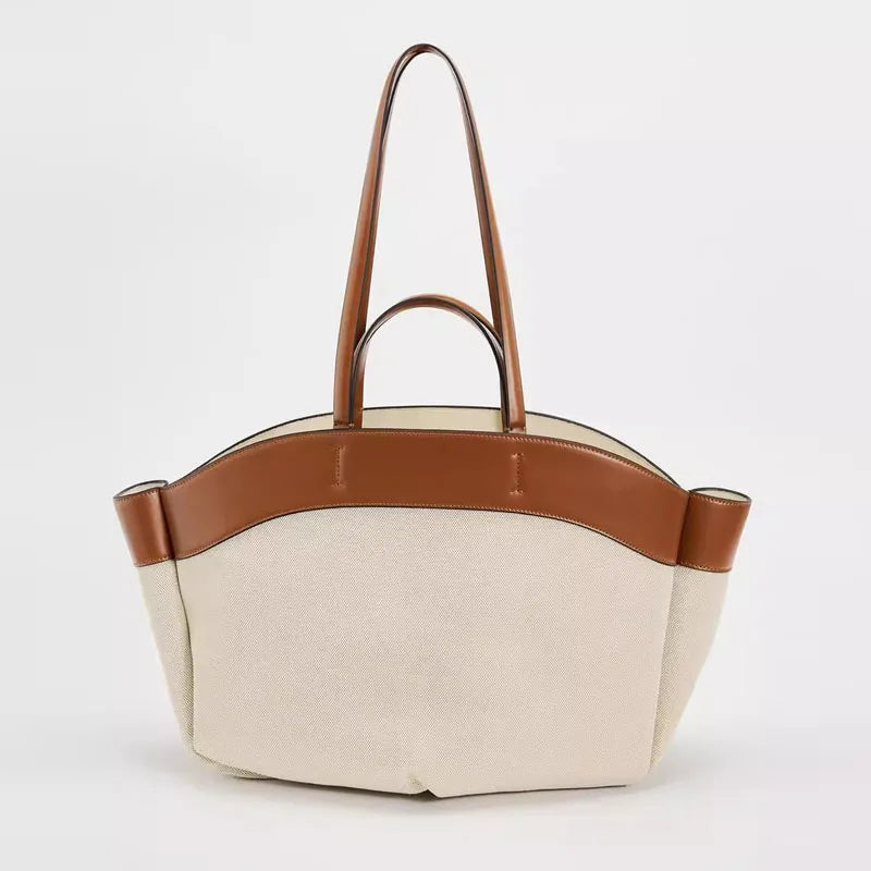 Women's Bag with Bamboo Handle