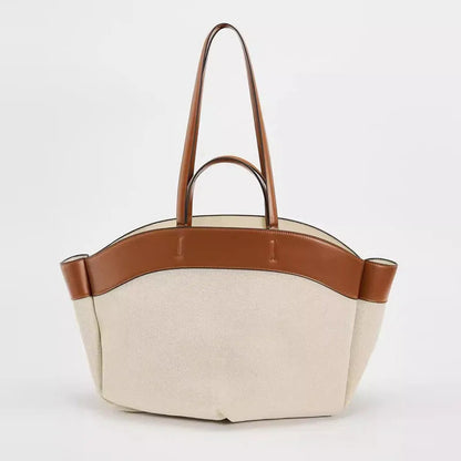Women's Bag with Bamboo Handle